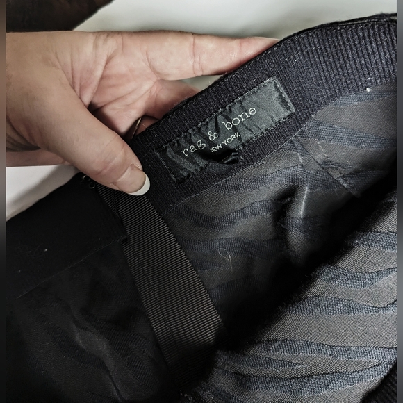 Rag & Bone Black Zebra Dress Pant Size 12 - Picture 8 of 8